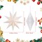 StaticPoster; 3Pcs Paper Star Lantern Lampshade 9 Pointed Star Hanging Decorations for Christmas New Year Wedding Party Holiday Birthday, 13.78 x 13.78 x 5.12 Inch; Category:Ceiling Decorations; Image:3